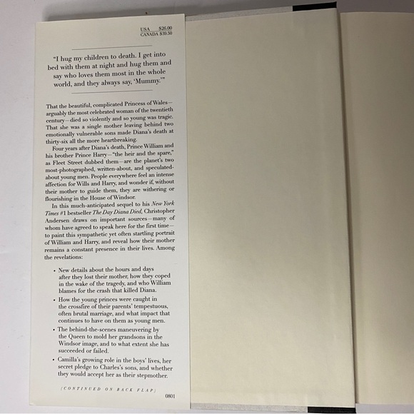 𝅺diana’s Boys: William and Harry And The Mother They Loved by William Anderson - Picture 3 of 9